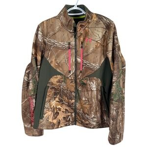 Under Armour Storm Camo Hunting Jacket Womens L Realtree Xtra Scent Control